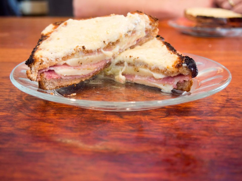 Croque Monsieur French Ham and Cheese Sandwich